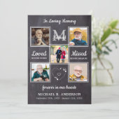 Memorial 5 Fotocollage - viering van het leven Kaart (Staand voorkant)