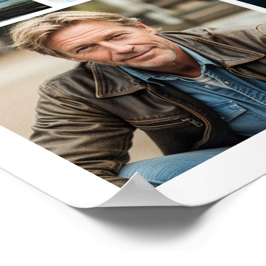 Memorial 64 Photo Collage Forever In Our Hearts Poster (Hoek)