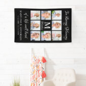 Memorial 8 Foto Collage Personalized Funeral Spandoek (Insitu)