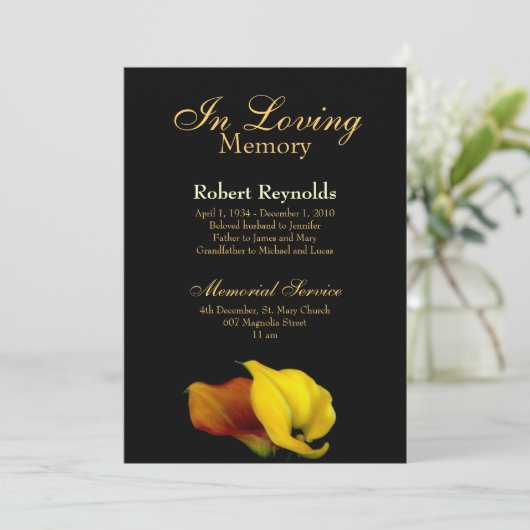 Memorial / Aankondiging (Staand voorkant)