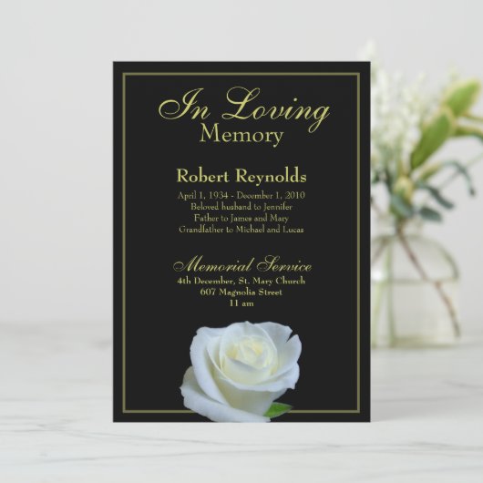 Memorial / Aankondiging (Staand voorkant)