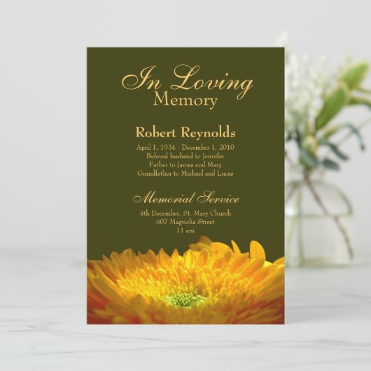 Memorial/Aankondiging Aankondiging (Staand voorkant)