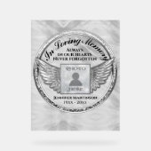 Memorial Acryl Bord (Voorkant)