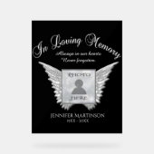 Memorial Acryl Bord (Voorkant)