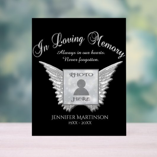 Memorial Acryl Bord (Neutraal)