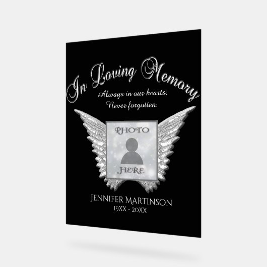 Memorial Acryl Bord (Hoek)