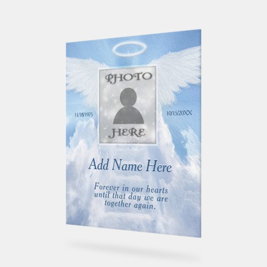 Memorial Acryl Bord (Hoek)