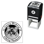 Memorial Add Name Photo Self-Inking Stamp Zelfinktende Stempel (In situ)