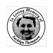 Memorial Add Name Photo Self-Inking Stamp Zelfinktende Stempel (Design)