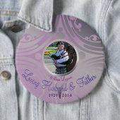 Memorial Afbeelding Mauve Ronde Button 6,0 Cm (In situ)