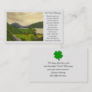 Memorial Afbeelding Sympathie Kaart geprezen Visitekaartje