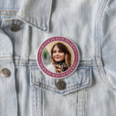 Memorial altijd in ons hart Ouderlijke foto Ronde Button 7,6 Cm (In situ)