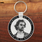 Memorial Altijd op mijn gedachten Oogante foto Sleutelhanger (Voorkant)