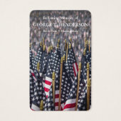 Memorial Amerikaanse vlaggen gebed sympathie kaart (Voorkant)