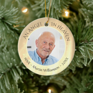 Memorial AN ANGEL IN HEAVEN 2 Photo Keepslag Keramisch Ornament