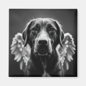 Memorial Angel Hond Labrador Magneet (Voorkant)