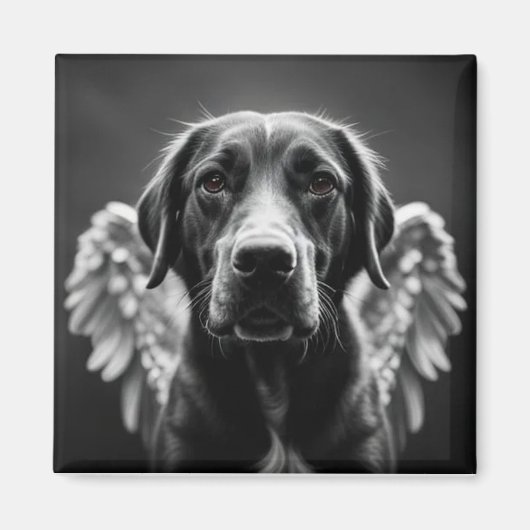 Memorial Angel Hond Labrador Magneet (Voorkant)