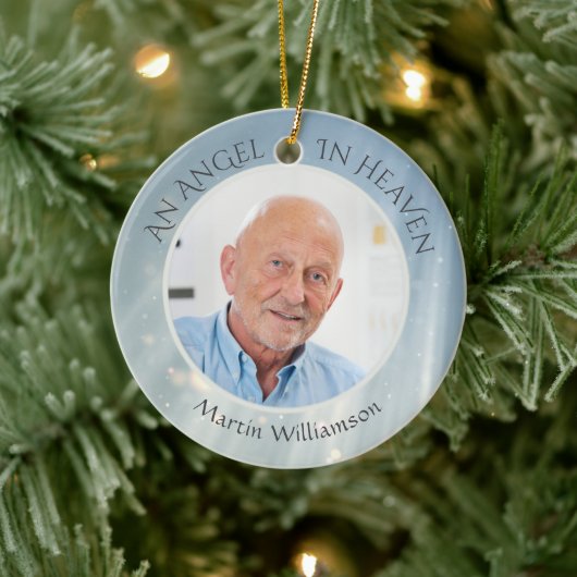 Memorial ANGEL IN HEAVEN Photo Keepomwille Keramisch Ornament (Boom)