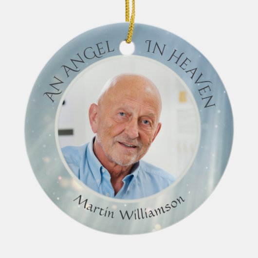 Memorial ANGEL IN HEAVEN Photo Keepomwille Keramisch Ornament (Voorkant)