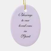 Memorial Angel Keramisch Ornament (Achterkant)