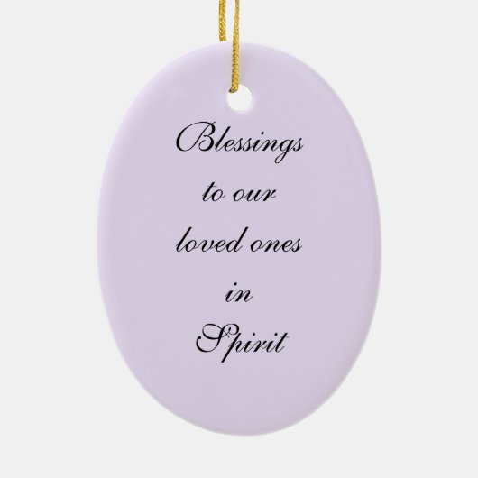 Memorial Angel Keramisch Ornament (Achterkant)