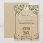 Memorial | Angel Monogram Kaart (Voorkant / Achterkant)