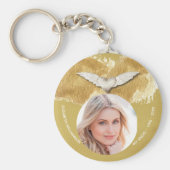 Memorial Angel Wings Keepomwille Foto Sleutelhanger (Voorkant)