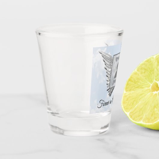 Memorial Angel Wings Voeg foto-schots glas toe (Links)