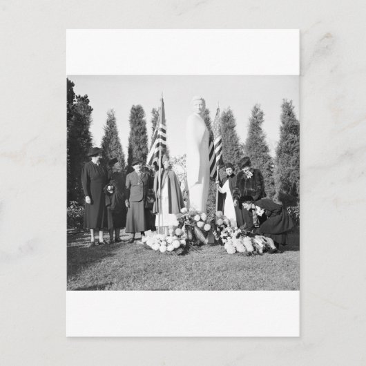 Memorial Arlington voor verpleegkundigen: 1938 Briefkaart (Voorkant)