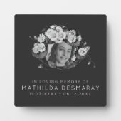  Memorial Art Nouveau Daisies Wreate Fotoplaat (Voorkant)