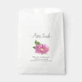 Memorial Aster Seed begrafenis Bedankzakje (Voorkant)