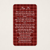 Memorial Autumn Pset Photo Funeral Prayer Kaart (Achterkant)