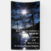 Memorial banner met mooie quote (Verticaal)
