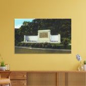 Memorial Bas Relief of the Compact Signing Canvas Afdruk (Insitu (Woonkamer))