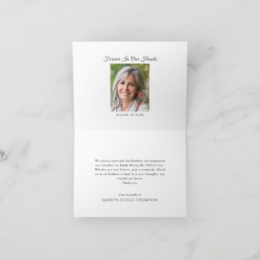 Memorial Bedankt Butterfly Botanical Green (Binnen)