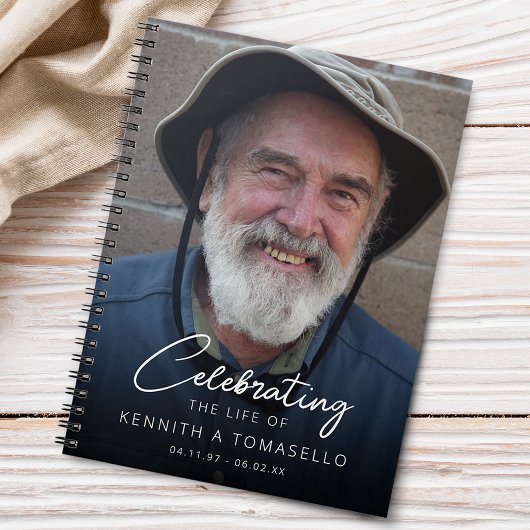 Memorial begrafenis foto gast notitieboek