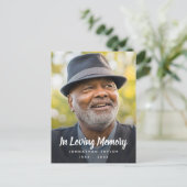 Memorial begrafenis foto Tribute Briefkaart (Staand voorkant)