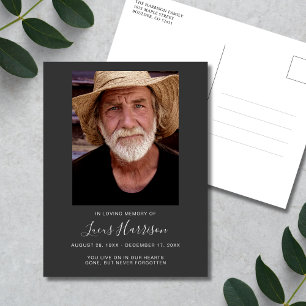Memorial begrafenis foto Tribute Briefkaart