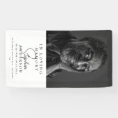 Memorial / begrafenis in liefdevolle herinnering F Spandoek (Horizontaal)