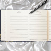 Memorial begrafenis in liefhebbend geheugen blauwe gastenboek