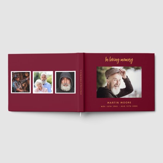 Memorial begrafenis liefdevolle herinnering Bourgo Gastenboek (Volledig)