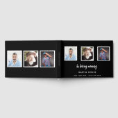 Memorial begrafenis liefdevolle herinnering zwarte gastenboek (Volledig)