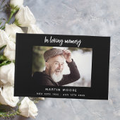 Memorial begrafenisliefhebbend geheugen zwarte fot gastenboek