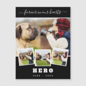 Memorial Black foto collage love dog pet pet magne (Voorkant)