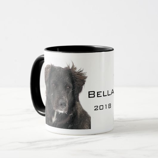 Memorial Black Lab Pet Dog Koffiemok (Voorkant links)