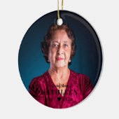 Memorial Black Volledige foto vooraan Keramisch Ornament (Links)