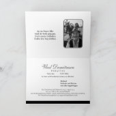 Memorial black white Photography  Bedankkaart (Binnen)