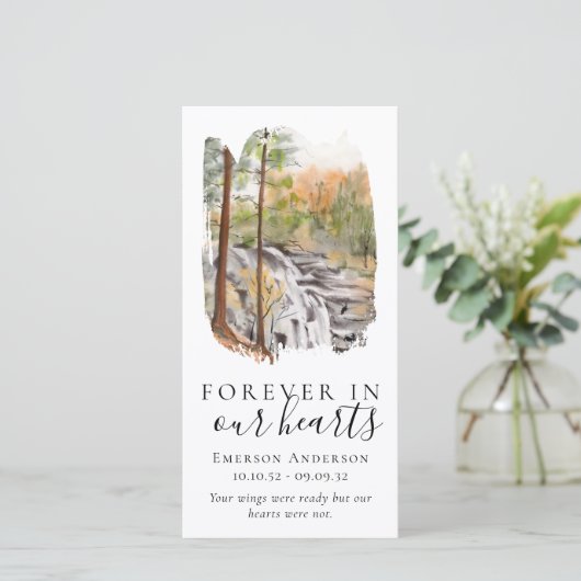 Memorial Bladwijzer | Vroeger in ons hart (Staand voorkant)