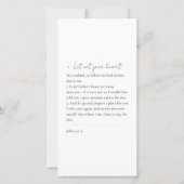 Memorial Blauw en Goud Foto Begrafenis Bladwijzer Bedankkaart (Achterkant)