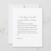 Memorial Blauw en Goud Foto Begrafenis Keepsake In Kaart (Achterkant)